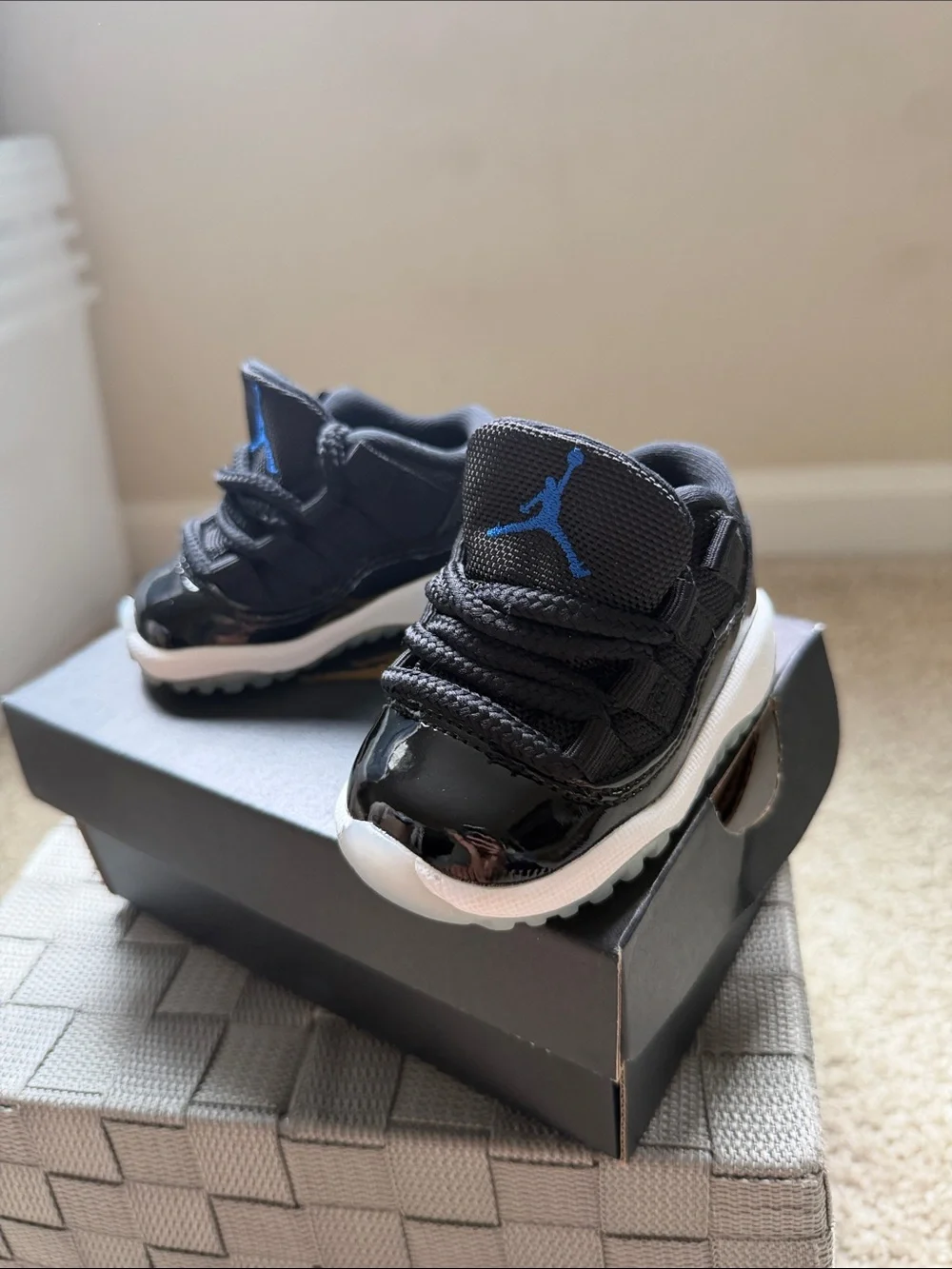 Jordan Kids' Black and White Sneakers